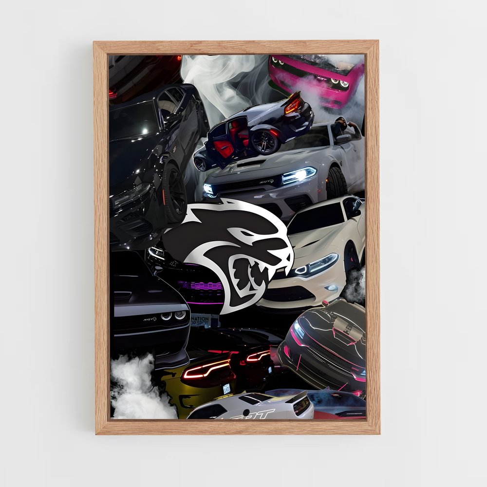 Poster Turbo Drift – affiche Dodge (vue 4)
